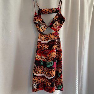 Princess Polly mini dress FRONT ROW PRINT